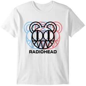 Radiohead Logo Dizzy Glitch Music Fan Classic Graphic Collector Album Tour Tee